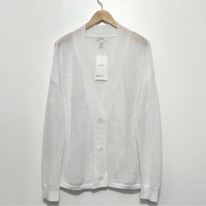 Nordstrom 100% Cotton Lightweight Button-up Cardigan